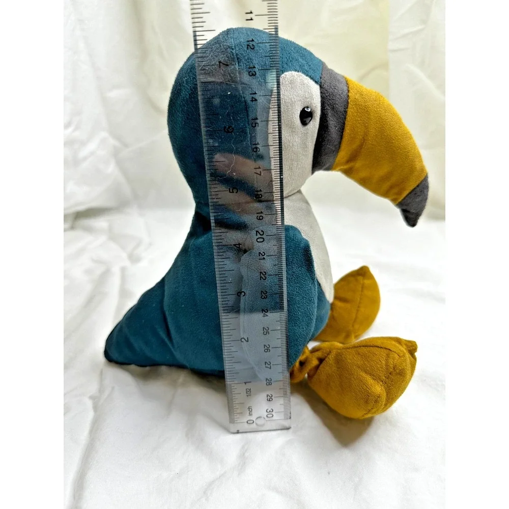 Jellycat London Belby Toucan Blue Bird Plush Stuffed Animal 8